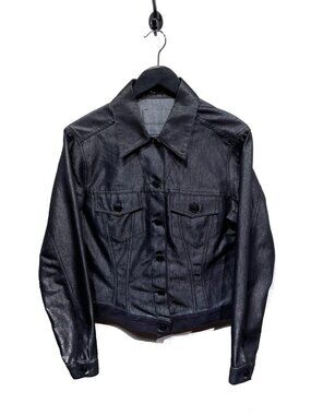 Gucci Black Shiny Denim Jacket